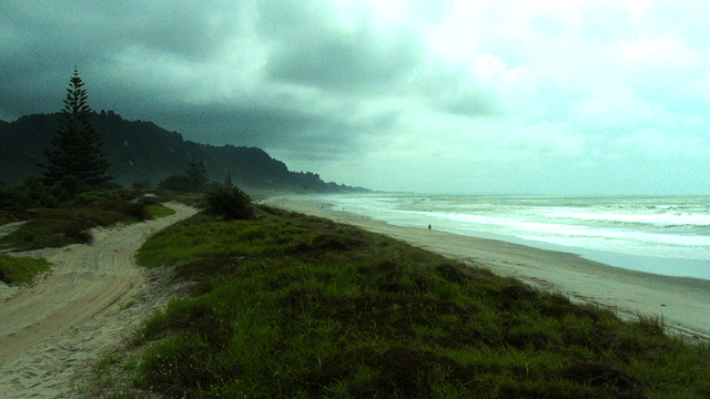 MIRACLE. File photo of Matata Beach in New Zealand's North Island, where an 18-month-old boy walked into the sea.  