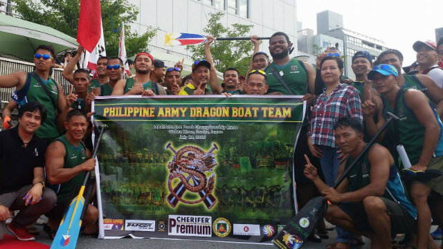 Photo by Philippine Army Dragon Boat team 