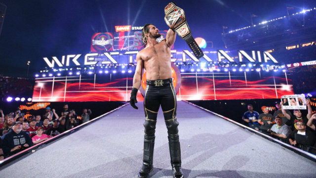 BANK ON IT. Seth Rollins cashing in his briefcase was a dream WrestleMania scenario, but few thought the company would pull the trigger on it. Photo from WWE.com 