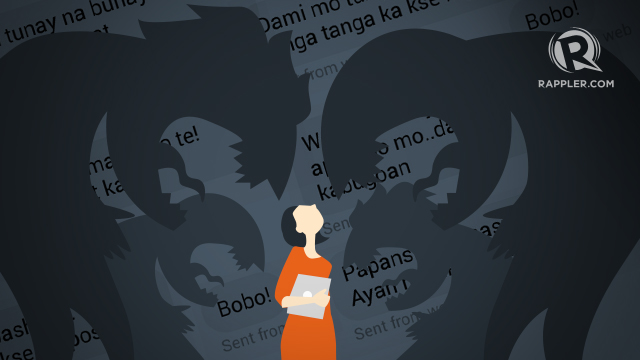 ONLINE HARASSMENT. Renee Karunungan fights against online bullying in the context of her experience with alleged Duterte supporters. Image courtesy of Raffy de Guzman    