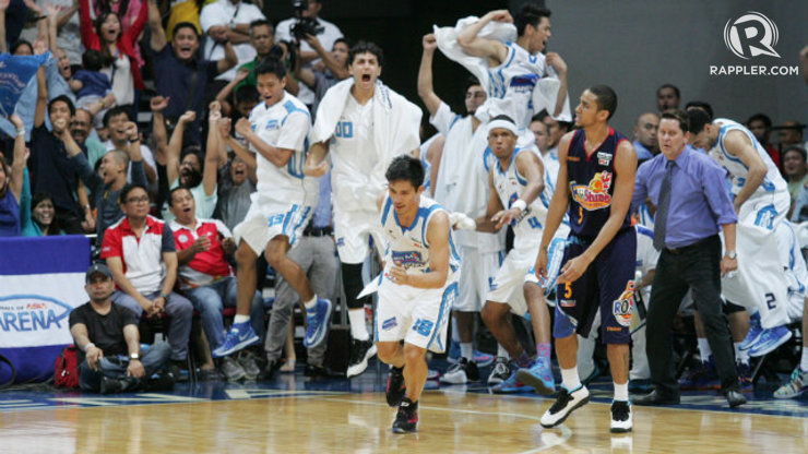BIG GAME ONCE AGAIN. James Yap comes through for San Mig Coffee once again with two big shot to put away Rain or Shine in Game 1 of the Finals. Photo by Josh Albelda/Rappler