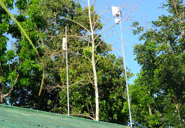 WHITE SPACE. TV White Space equipment in San Jose National High School in Talibon, Bohol provides Internet to all areas within a 10-kilometer radius
