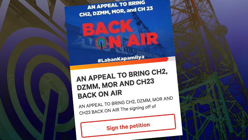 Screenshot of change.org petition 