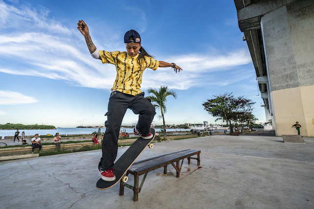 CONFIDENT. Margielyn Didal is excited to skate in front of her countrymen. Photo from Red Bull Philippines 