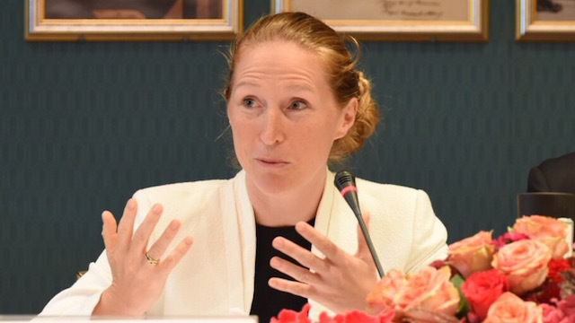 FACILITATOR. Norwegian envoy Elisabeth Slattum assumed the role as facilitator of Philippine peace talks in 2014 and was behind an aborted attempt to revive it in 2015. Photo by Edwin Espejo/OPAPP 