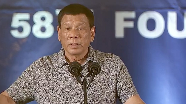 DRUG CAMPAIGN. President Rodrigo Duterte talks about the murder of Tanauan City Mayor Antonio Halili. RTVM screenshot 