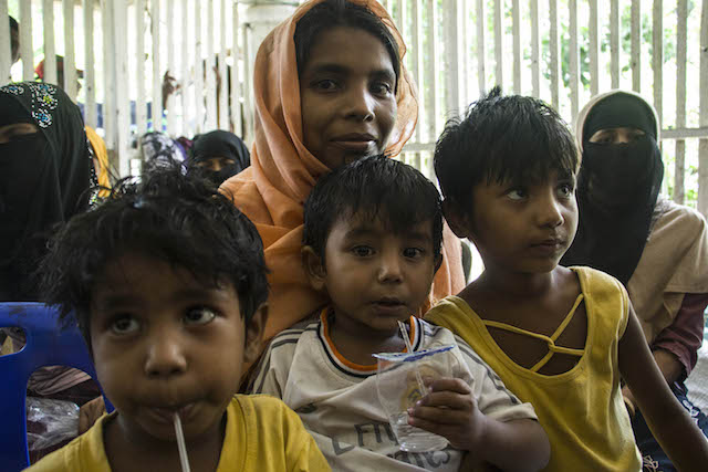 RESCUED. Rohingya Muslim migrants take shelter after being rescued, in Matang Raya Village, North Aceh, Indonesia, on May 10, 2015. Photo by Zikri Maulana/EPA 