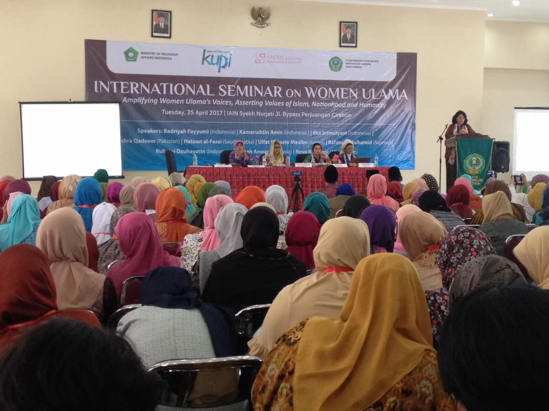 Hundreds of female Muslim clerics attend the International Seminar on Women Ulama in Cirebon, West Java, Indonesia, Tuesday (25/4). Photo by Yuli Saputra/Rappler  