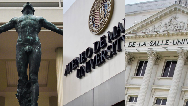 LOWER RANK. The University of the Philippines, Ateneo de Manila Univeristy, and De La Salle University ranked lower in the latest QS World University rankings. 