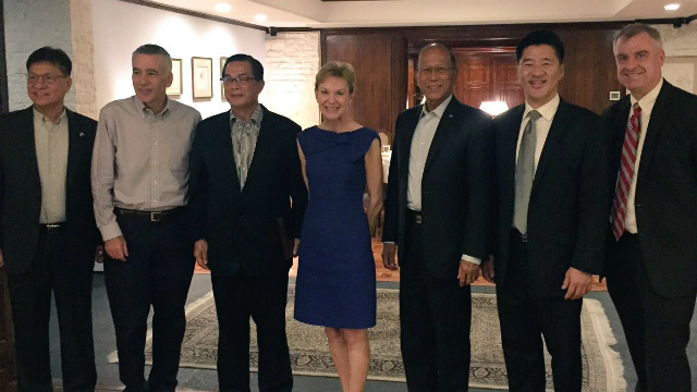 BACK IN MANILA. Counselor Kristie Kenney of the US State Department (4th from left) meets with Philippine Defense Secretary Delfin Lorenzana (5th) and other officials on July 10, 2016. With them is US Ambassador to the Philippines Philip Goldberg (2nd). Photo courtesy of Kristie Kenney  