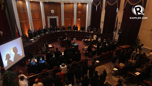 WEALTH. The summary of the 2015 SALNs of the Supreme Court justices is released to the public. Rappler photo  