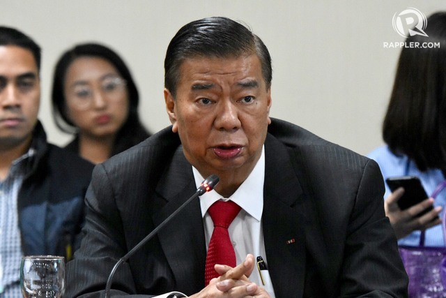 NO MANDATE. Drilon questions the inclusion of the P7.5-billion budget for the 2019 SEA Games in the DFA's budget on December 6, 2018. Photo by Angie de Silva/Rappler 