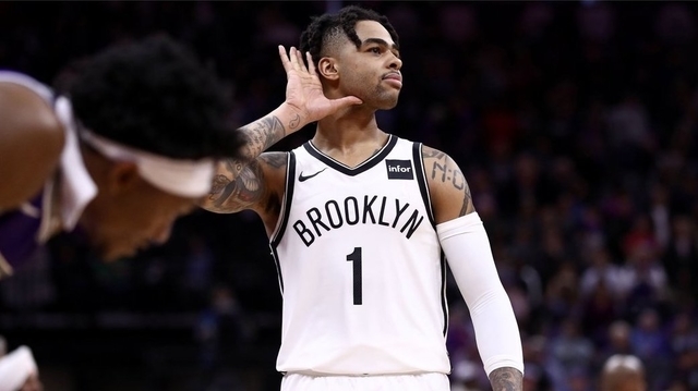 D-LOADING. D'Angelo Russell will join the Warriors, his third NBA team. Photo from the Brooklyn Nets' Twitter account (@BrooklynNets)   