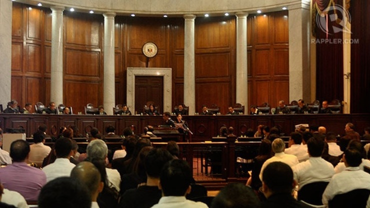 
ORAL ARGUMENTS. The Supreme Court hears oral arguments on the constitutionality of the Disbursement Acceleration Program. File photo by LeAnne Jazul/Rappler