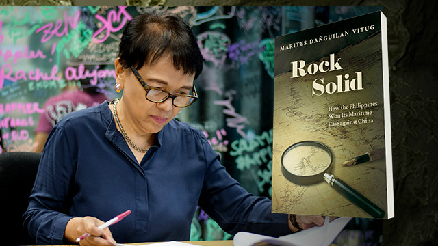 LANDMARK BOOK. 'Rock Solid,' authored by award-winning journalist Marites Dañguilan Vitug, is the first of its kind on the Philippines' case against China over the South China Sea. Photo of Vitug by LeAnne Jazul/Rappler  