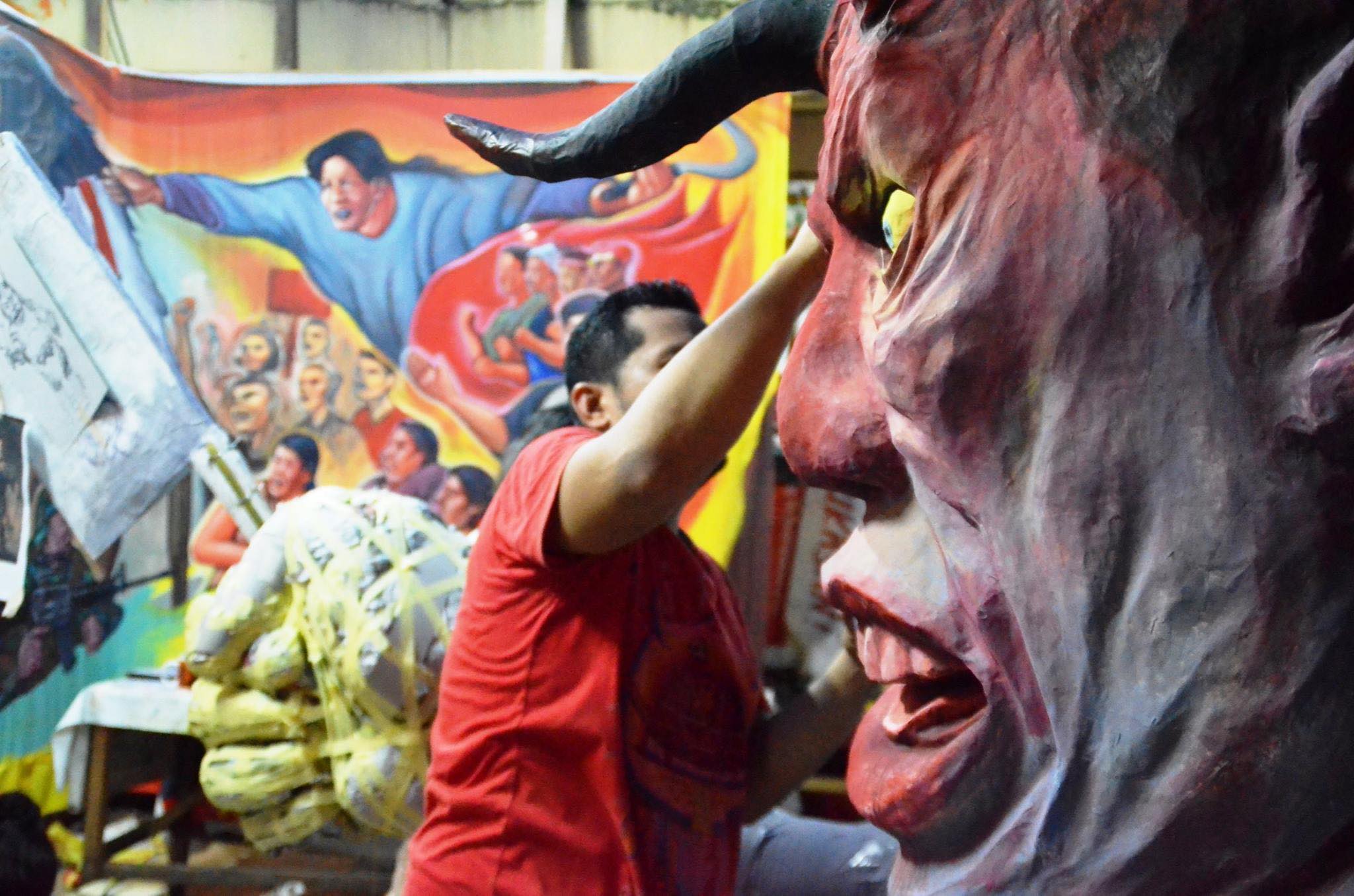 'BUTCHER' OF JOBS. On May 1, 2016, militant workers and their supporters will converge at various points in Manila before marching to Mendiola, where they will burn President Benigno Aquino III's effigy, which depicts him as a "butcher of jobs". Photo by Buhay Manggagawa   