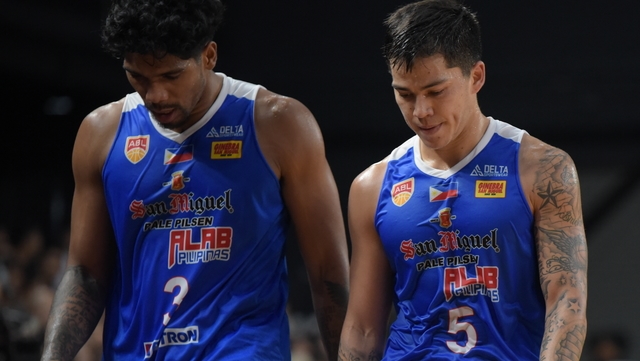 BACK TO THE DRAWING BOARD. Lawrence Domingo, Jason Brickman and the rest of Alab Pilipinas absorb a stinging loss. Photo from ABL  