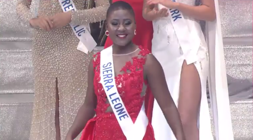 Gelar Miss International Africa jatuh ke tangan Miss Sierra Leone. 