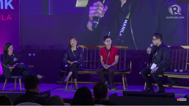 TALKING ABOUT CONTENT CREATION. Panel host Ace Gapuz speaks with bloggers Noemi Lardizabal Dado, Kenneth Surat, and Mark Macanas on making content. Screenshot from YouTube. 
