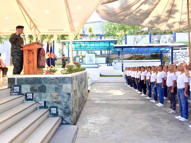 MORE WOMEN. The PNP SAF gets 112 men and 172 women in its first batch of recruits in 2019. PNP SAF photo 