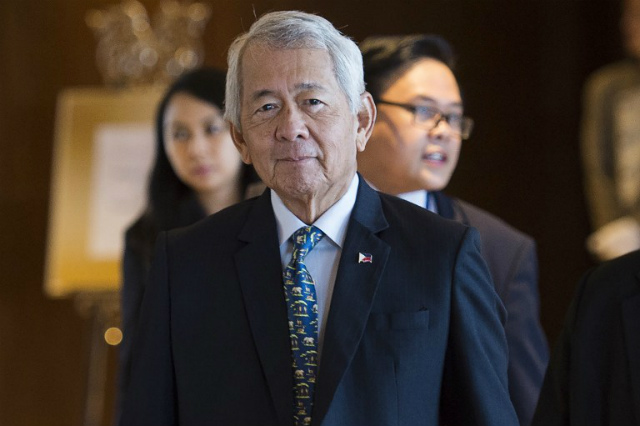 UNDER SCRUTINY. Philippine Foreign Secretary Perfecto Yasay Jr appears on the US list of individuals 'who have chosen to expatriate.' File photo by Ye Aung Thu/AFP 