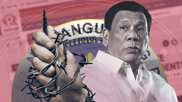 BANNED. Rappler reporters have not been allowed to cover President Rodrigo Duterte's events for an entire year 