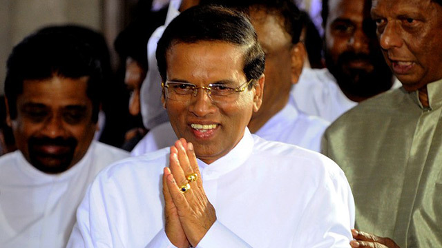 POWER STRUGGLE. Sri Lankan President Maithripala Sirisena seeks talks to end a power struggle that has crippled the country.
File photo by Ishara S. Kodikara/AFP 