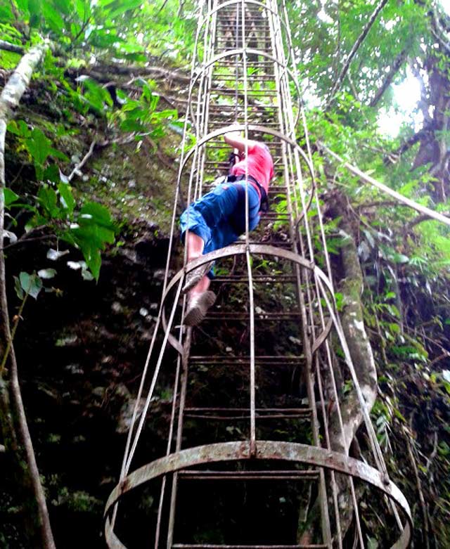 ADRENALINE RUSH. If you are taking the more challenging and adventurous route to Magdapio Falls, you will be rappelling through this. Photo by Jherson Jaya