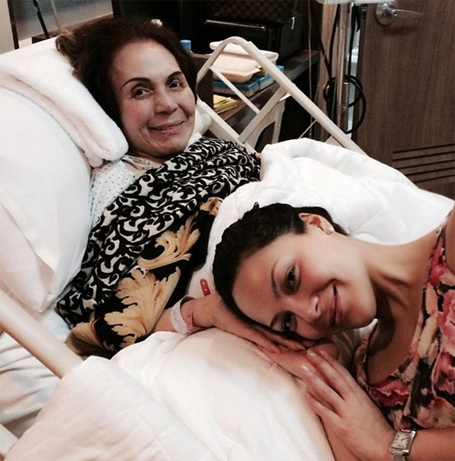 GOODBYE LOLA. KC Concepcion with her grandmother Elaine Cuneta, in one of their last photos. Elaine, the mother of Sharon Cuneta died on Wednesday, November 5. Photo from Instagram