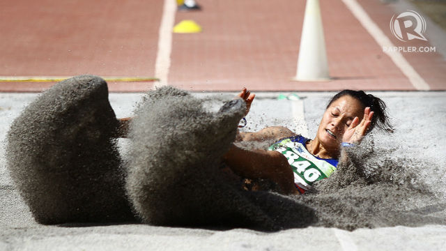 LONGEST JUMP. Marestella Torres-Sunang is now a 3-time Olympian with hopes of finally making her mark on the world stage. File photo by Josh Albelda/Rappler
 