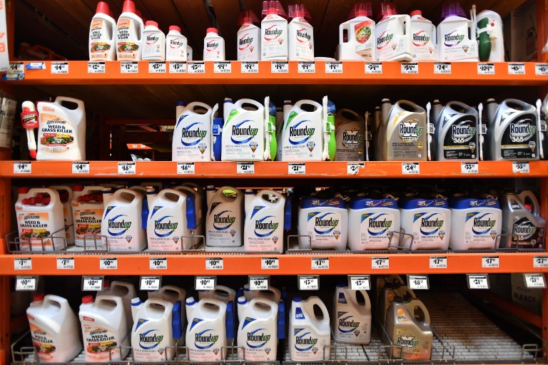 GLYPHOSATE. Roundup products are seen for sale at a store in San Rafael, California, on July, 9, 2018. Photo by Josh Edelson/AFP 