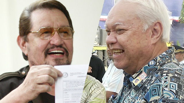 FACE-OFF. Former Puerto Princesa Mayor Edward Hagedorn (left) ran against incumbent Mayor Lucilo Bayron (right) in the recall elections on May 8, 2015. File photos by Rappler 