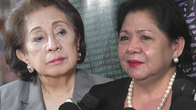 OMBUDSMAN. The outgoing Ombudsman Conchita Carpio Morales snaps back at the criticism of defense lawyer Edna Batacan who's applying to be Ombudsman. 