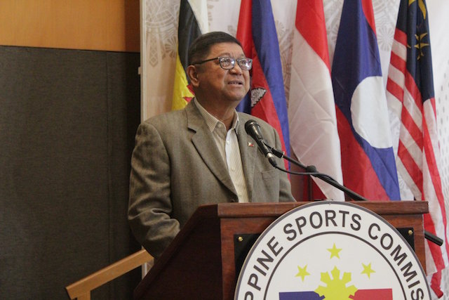 TRANSPARENCY. PSC chairman Butch Ramirez assures the public that there is check and balance in the process of disbursing funds for the 2019 SEA Games. Photo from the Philippine Sports Commission  