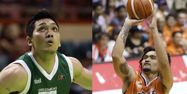 BIG MAN BROS. Bryan Faundo (right) says he's proud his younger brother Jeepy made it to the PBA. Photos from PBA Images   
