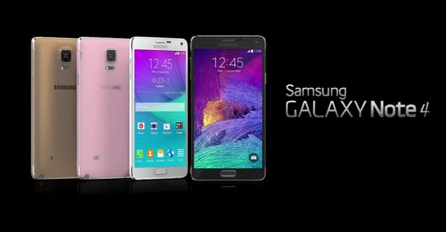 NOTE 4. Samsung's Galaxy Note 4 is revealed to the public. Screen shot from livestream