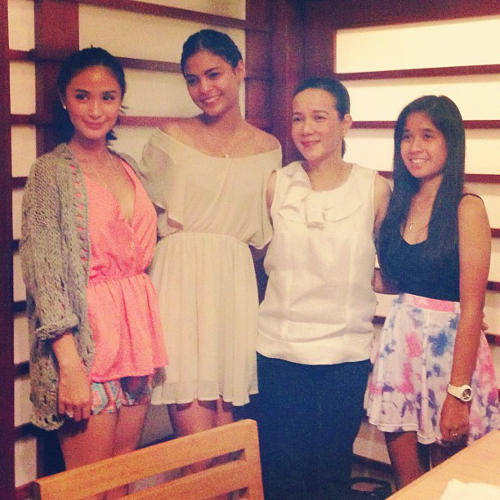 SISTERS. Sen. Grace and Lovi Poe together with the elder Poe's daughter and celebrity Heart Evangelista. Photo from Lovi Poe's Instagram 