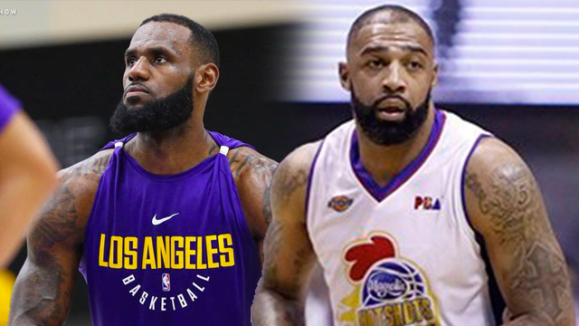 GAME RESPECT GAME. LeBron James and Romeo Travis go way back in high school. File photos from Los Angeles Lakers Facebook account (James) and PBA Images (Travis)  
