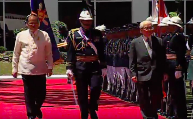 Then Singapore president Tony Tan Keng Yam in Manila in April 2014. Screenshot from RTVM 