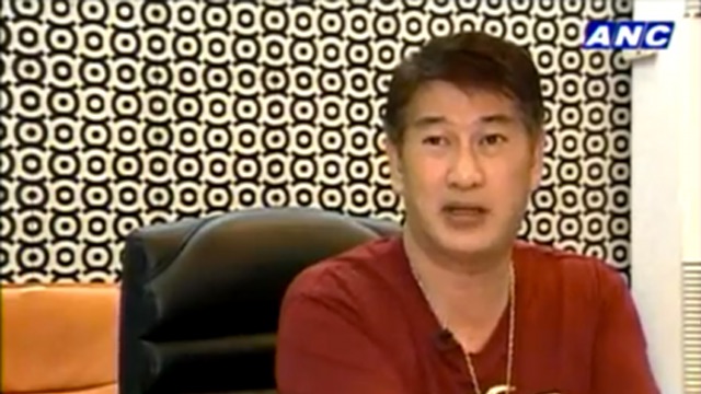 GRANTED BAIL. Former Pagadian City mayor Samuel Co in 2012. Screengrab from ANC on YouTube  