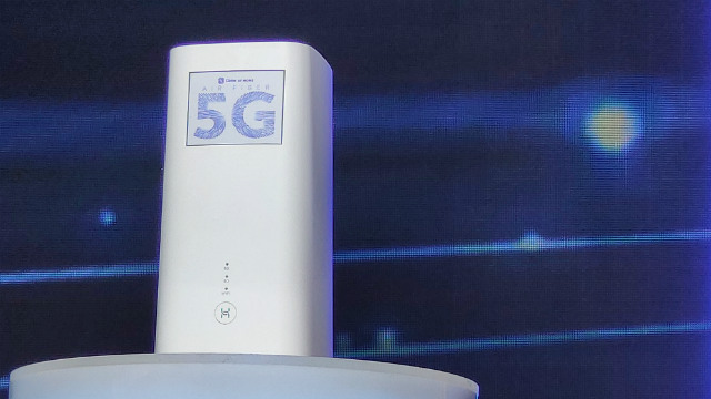 GLOBE 5G ROUTER. Globe makes use of the Huawei CPE router for its home 5G fixed wireless service. Photo by Gelo Gonzales/Rappler  