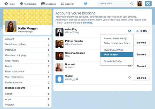 Twitter Improves Blocking And Reporting System