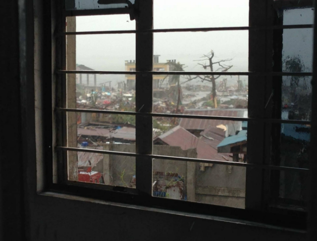 DEVASTATION. This is the view from Liezl's window when Yolanda hit her home in Tacloban