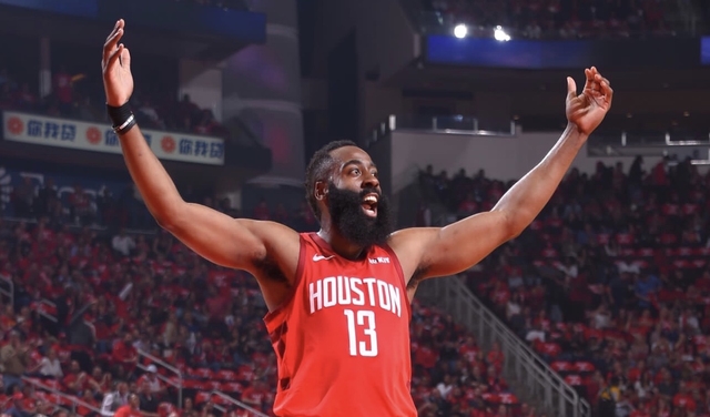 THE BEARD. James Harden will visit the Philippines for the fifth time. Photo by Bill Baptist/Getty Images 
