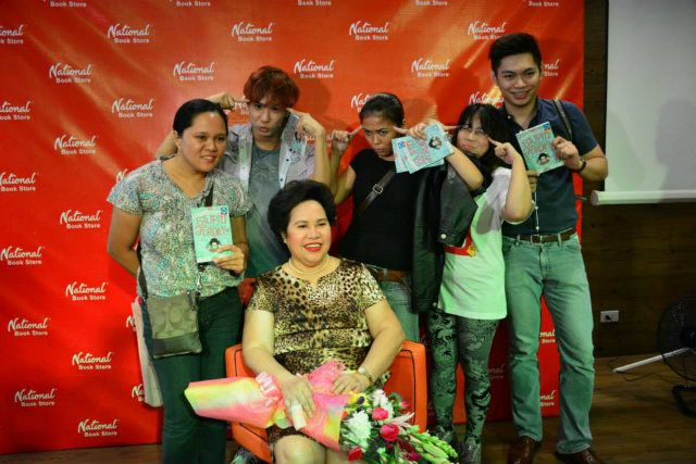 STUPID POSE. Fans of Senator Santiago imitate her infamous pose at the cover of 'Stupid is Forever' during a meet-and-greet session in January. Photo from Santiago's Facebook page 
