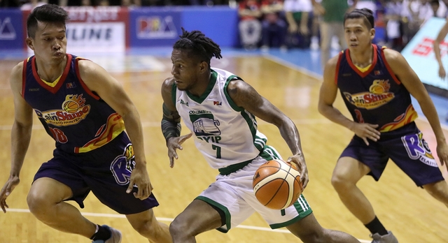 NO ROOKIE JITTERS. CJ Perez puts up a double-double as Columbian reasserts its mastery over Rain or Shine. Photo from PBA Images  