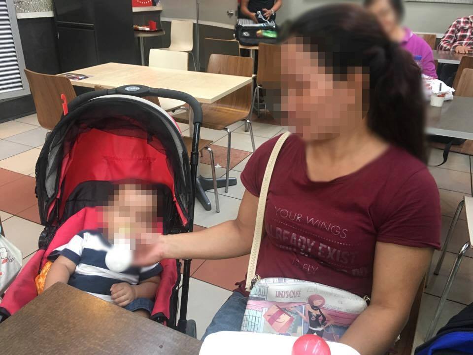 STATELESS. Undocumented OFW Erika* and her 11-month old baby, who is not a registered national of any country. Photo by Camille Elemia/Rappler  