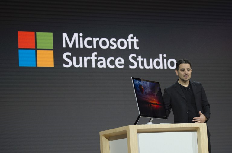 THE SURFACE STUDIO. Microsoft Corporate VP of Devices, Panos Panay introduces Microsoft Surface Studio at a Microsoft news conference October 26, 2016 in New York.
Photo by Don Emmert/ AFP 