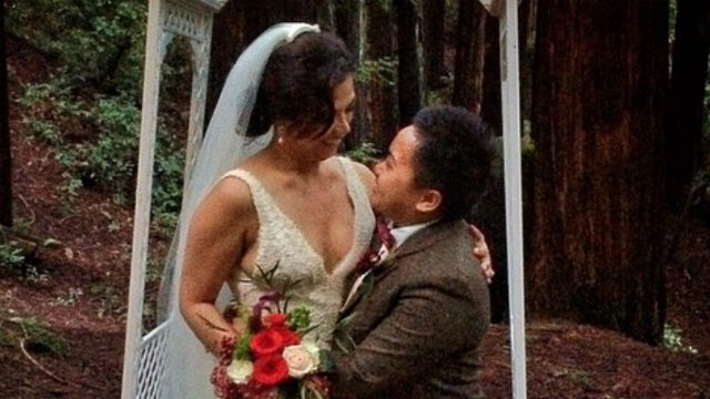 ROAD TO FOREVER. Aiza Seguerra and Liza Diño during their wedding in in the US. Photo from Instagram/@cyseguerra