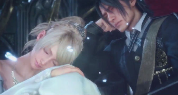 UNHAPPY ENDING. Final Fantasy XV's DLC production ends. Screen shot from livestream. 
